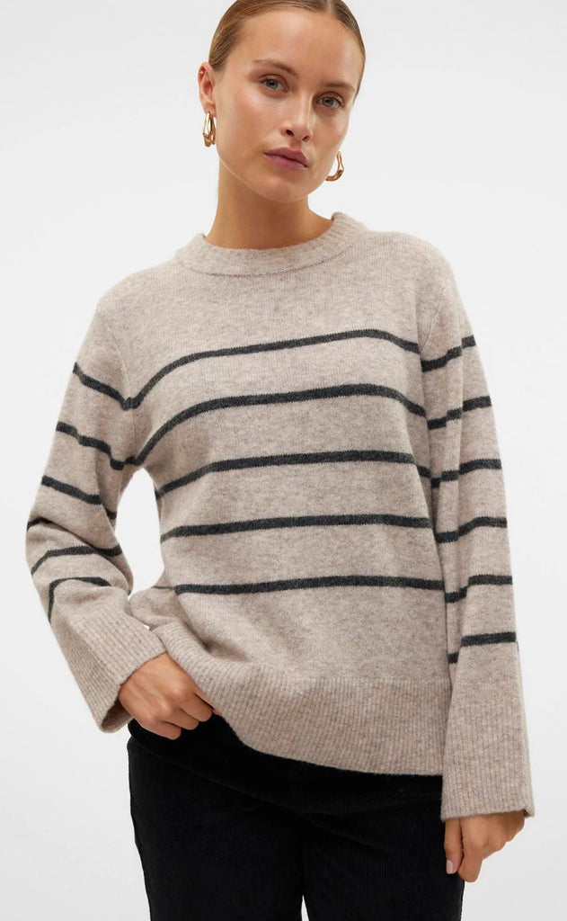 Vero Moda Pullover - Flawles - Silver Mink w. Birch