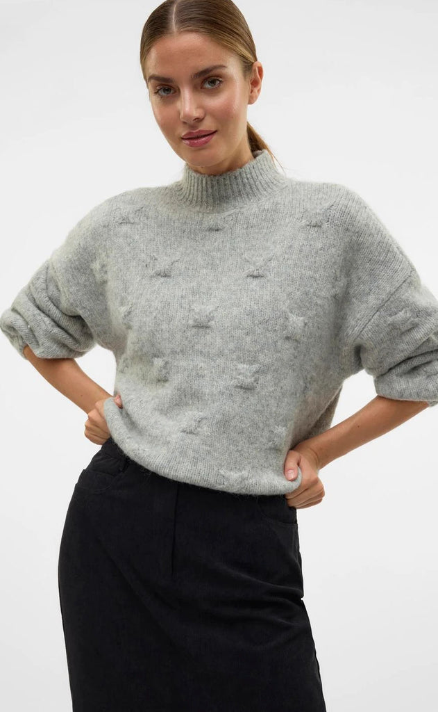 Vero Moda Pullover - Gail - Light Grey Melange