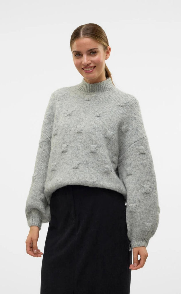 Vero Moda Pullover - Gail - Light Grey Melange