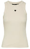 Vero Moda Top - Caia - Snow White/Black Heart