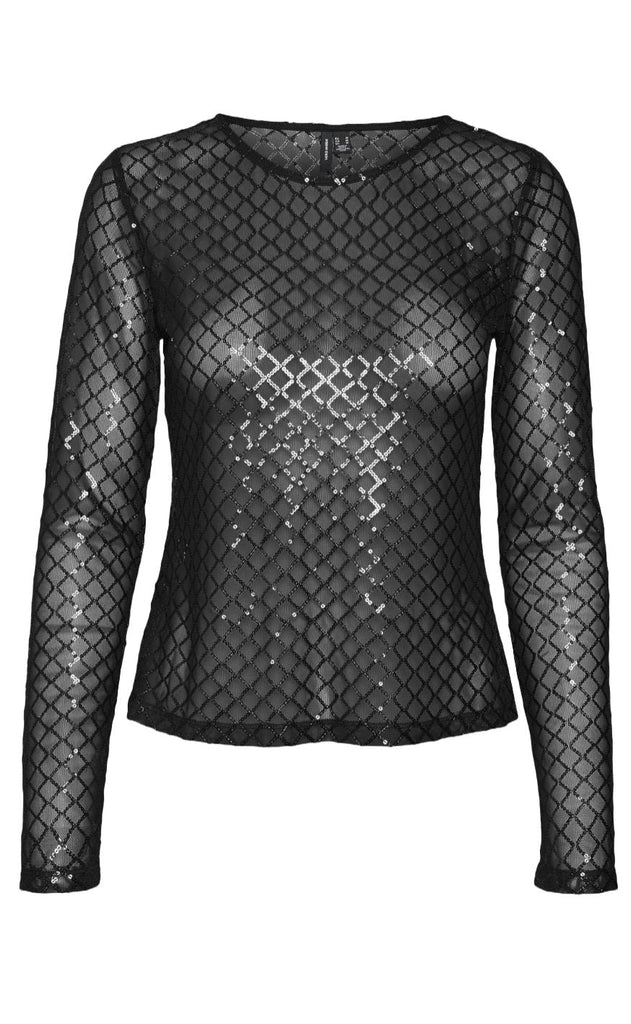 Vero Moda Top - Safine Ls - Black