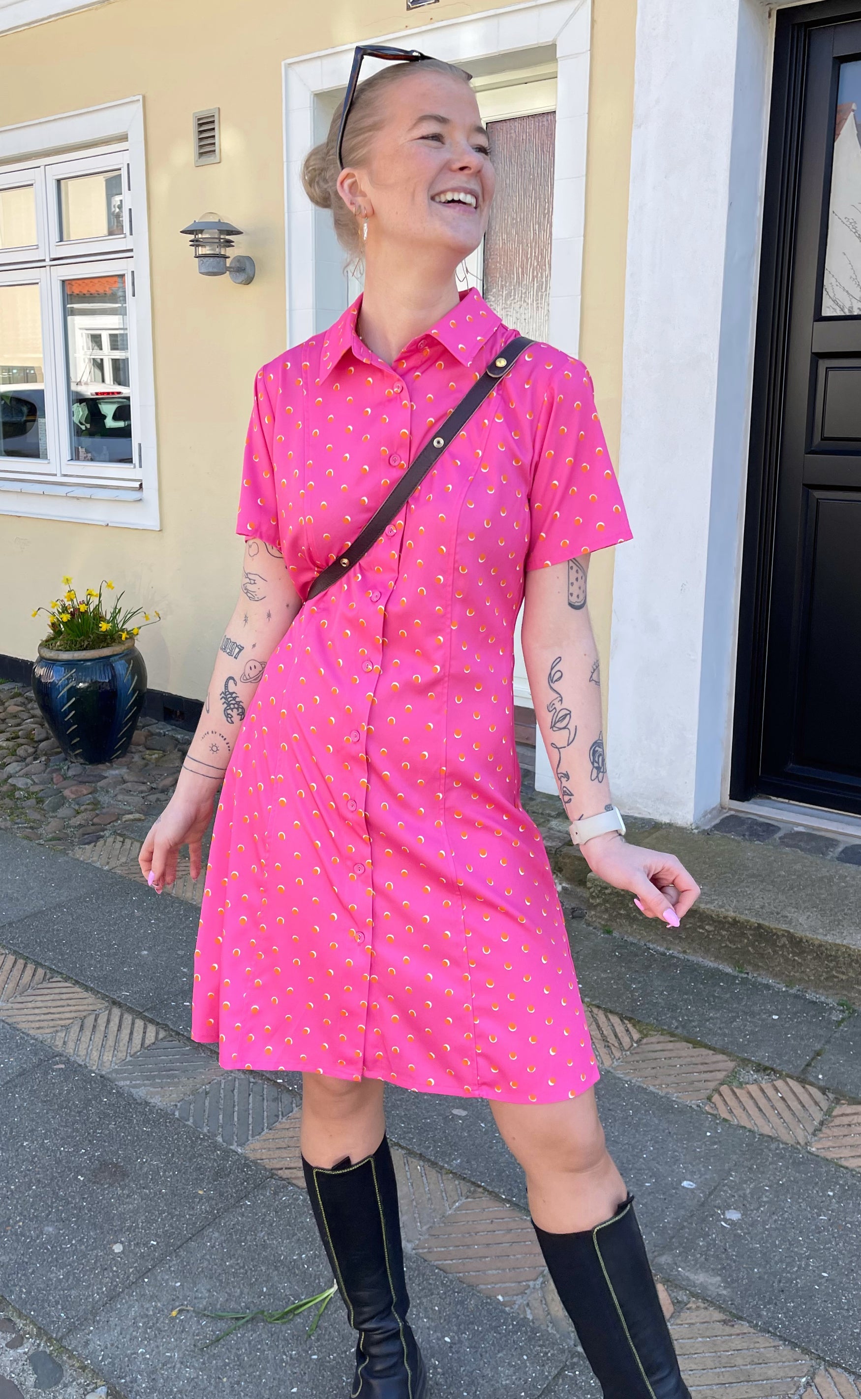 Mulieres Kjole - Macy Pink Orange | Hurtig levering » Mulieres.dk