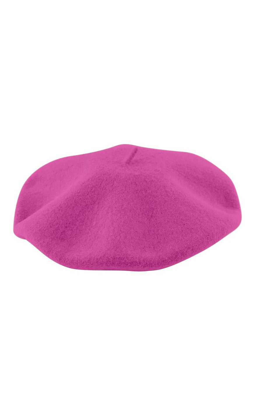 Pieces Beret - French - Rose Violet